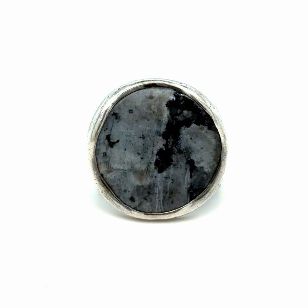 Silpada Gray‎ & Black Stone Ring